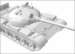 Анонс Звезда 1/35 средний танк Т-62 3Д-рендеры