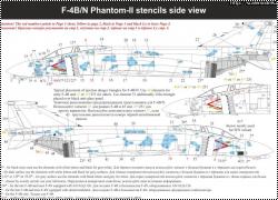 Анонс UpRise: декаль 1/48 F-4B/N/J/S/C/D, RF-4B/C Phantom-II Stencils в 48 масштабе