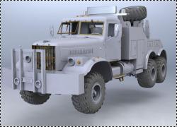 Four Stars Miniatures 1/35 KrAZ-255B Bro wrecker truck
