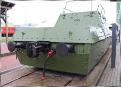 Бронеплощадка 910-1045 Музей железнодорожной техники, СПб