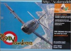Новинка ADV Models: 1/48 Fiat G-91Y Yankee