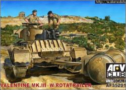  AFV Club 1/35 Valentine MK.III   Rotatrailer