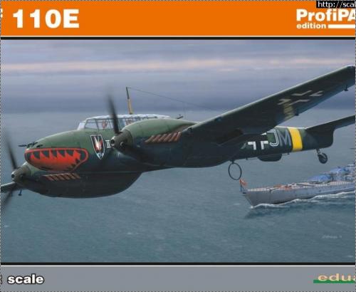  Eduard 1/72 Messerschmitt BF-110E 7083