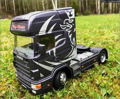 Italeri 1/24 Scania 164L TOPCLASS 580 CV  Cargo Trailer