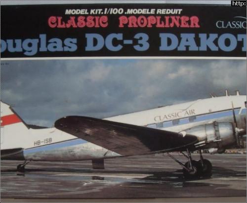  Doyusha 1/100 DC-3 Swiss Classic Airline