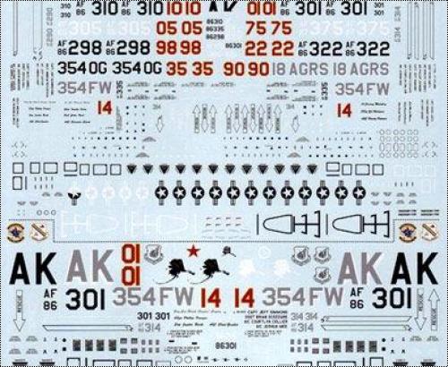   AfterburnerDecals 1/48 Arctic Aggressors (F-16)
