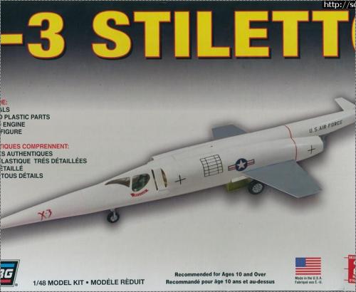  Lindberg 1/48 Douglas X-3 Stiletto