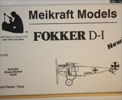  Meikraft Models 1/72 Fokker D-1